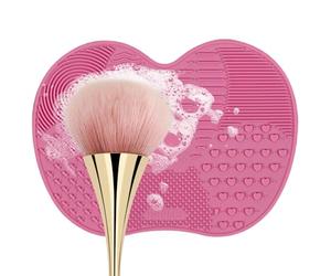 Tappetino detergente per pennelli da trucco, tampone di pulizia per | pennelli da trucco |Tappetino per pulizia in silicone per de - Purificatore per pennelli cosmetici multiuso av
