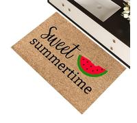 Tappetino di benvenuto per esterni, estivo, motivo a funghi | 16 x 24 pollici Hello Summer Tappetino antiscivolo per porta di casa, tappeto estivo