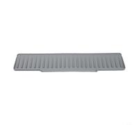 Tappetino di drenaggio per lavello da cucina, composto da silicone resiliente con profilo ottimizzato per adattarsi ad aree ristrette e aiutare il flusso d'acqua (grigio, 50 x 10 cm)