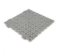 Tappetino di drenaggio, tappeto antiscivolo in plastica for bagno, garage, bordo piscina - Facile da pulire, impermeabile e ad asciugatura rapida(grigio,50pcs)