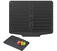 Tappetino di essiccazione per piano di lavoro | Base di asciugatura per piano di lavoro della cucina, tappetino in silicone antiscivolo, accessorio da cucina per scolare utensili bicchieri e stoviglie