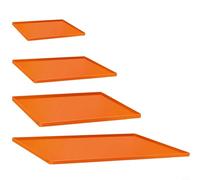 Tappetino di protezione completo per piastre da 43,5 cm, 22 cm, 71 cm, 91 cm, realizzato in silicone (C)