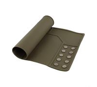 Tappetino di pulizia con design antiscivolo avanzato e punti magnetici per l'organizzazione dello spazio di lavoro (420 x 265 x 4,5 cm) marrone