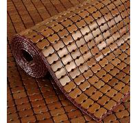 Tappetino di raffreddamento personalizzato Materasso Mahjong pieghevole 40 cm bambù quadrato cuscino sedia estate tappetino per dormire naturale cuscino divano carbonizzato marrone 70 x 165 cm/28x65