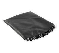 Tappetino di ricambio per trampolino da esterno, 2,44 m, rotondo, protezione UV, design con anello a V, durevole e resistente alle intemperie, colore: nero