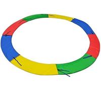 Tappetino di ricambio per trampolino multicolore, 2,4 m, resistente ai raggi UV, perfetto per tappeti elastici rotondi, protegge i bordi dai danni del sole
