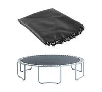 Tappetino di ricambio per trampolino resistente, per telai da 1,8 a 4,5 m, protezione UV, cuciture extra con anelli a V per salti sicuri, include strumento a molla per una facile installazione