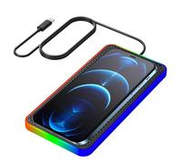 Tappetino di ricarica wireless per auto, certificato QI, caricabatterie wireless per smartphone, tappetino di ricarica rapida antiscivolo per auto, caricabatterie in silicone con protezione da