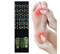 Tappetino di riflessologia per massaggi, tappetino terapeutico, materiale confortevole, per l'uso quotidiano, dolori e rilassamento muscolare, portatile e facile da usare di