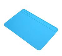 Tappetino di Riparazione in Silicone Blu, Cuscinetto di Saldatura Resistente Al Calore per Riparazioni Elettroniche, 30X20 Cm, Resistente e Facile da Pulire