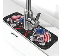 Tappetino di rubinetto assorbente ad asciugatura rapida per lavello da cucina design pesce negli Stati Uniti tappeto di drenaggio carino per lavello da cucina