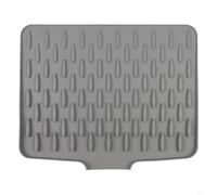 Tappetino di scarico della cucina efficiente gestione dell'acqua con materiale in silicone (grigio)