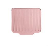 Tappetino di scarico per lavello in silicone, per asciugare i piatti, con design a flusso d'aria rialzato, previene il ristagno dell'acqua sui piani di lavoro, materiale resistente al calore, 35 x 30