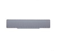 Tappetino di scarico per rubinetto in silicone, 50 x 10 cm, paraspruzzi per mantenere asciutto il bancone della cucina (grigio)