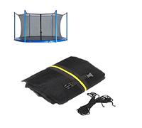 Tappetino di sicurezza di ricambio per trampolino e rete di recinzione adatta a telai rotondi da 6, 8 e 12 poli, pali curvi e anello superiore, design traspirante resistente alle intemperie per una