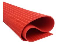 Tappetino di sicurezza isolato personalizzabile Tappetino in gomma commerciale e cuscinetto dielettrico per centrali elettriche e sale di distribuzione Attrezzature di sicurezza elettrica (rosso 11'x1