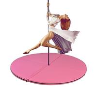 Tappetino di sicurezza per pole dance e ginnastica, cuscino rotondo per esercizi di studio e uso domestico, ideale per allenamento fitness e danza