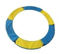 Tappetino di sicurezza per trampolino per bambini, copertura protettiva per trampolini da 1,4 m, cuscino a molla per esercizi di fitness all'aperto e yoga, giallo e blu