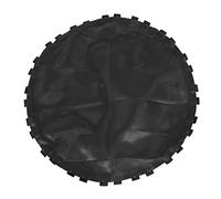 Tappetino di sicurezza per trampolino rotondo, per esterni, ad alta elasticità, protezione UV, 122 cm, adatto a 38 fibbie, copertura nera per trampolino
