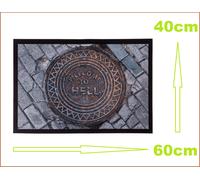 Tappetino D'Ingresso 3D Ottica Benvenuti All'Inferno 60x40cm