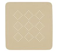 Tappetino Doccia Antibatterico e Antiscivolo Spirella con Ventose, Grönland Bahama Beige, Circa 55 x 55 cm