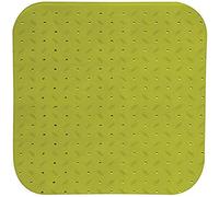 MSV Tappetino Doccia Premium - Antibatterico - Antiscivolo - con Ventose - Verde - Profumo di Rose - ca. 54 x 54 cm - Lavabile a 60°C