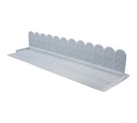 Tappetino drenante in silicone, 67 cm, extra lungo, per paraspruzzi per lavello da cucina, con forti ventose, barriera impermeabile, nero (trasparente)