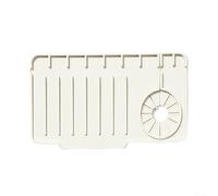 Tappetino drenante integrato per lavello in silicone resistente per ridurre gli spruzzi e la direzione dell'acqua, 27 x 15 cm, compatibile con più tipi di lavelli (beige)