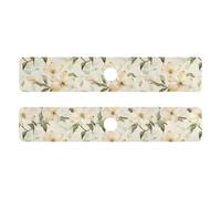 Tappetino drenante per rubinetto in diatomea per lavello da cucina, 2 pezzi, previene l'accumulo di umidità, 76,2 x 13,7 cm, cornioli britannici bellezza fiori estivi