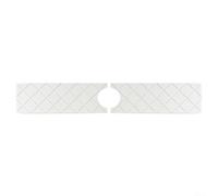 Tappetino e vassoio per rubinetto in diatomite assorbente per una gestione efficiente dell'acqua e organizzazione degli accessori per lavelli (bianco, 60 x 10 cm)