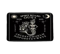 Tappetino Entrata Black Horror Witch Skeleton Fish Magic Board Sun Moon Gothic Spooky Tappetino Porte Antibatterico Lavabile Zerbini Per Porte Anteriori Posteriori 40X60Cm