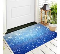 Tappetino Entrata Blu Scintille Di Flash Zerbino Arte Della Moda Zerbini Di Benvenuto Per Cucina Interno Terrazzo Posteriori Esterno Porte Anteriori La Casa,90X150Cm