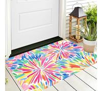 Tappetino Entrata Colore Fuochi D'Artificio Di Linea Zerbino Arte Dell'Acquerello Zerbini Di Benvenuto Per Cucina Interno Terrazzo Posteriori Esterno Porte Anteriori La Casa,70X100Cm