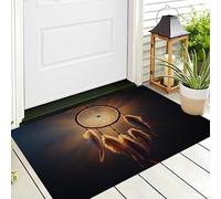 Tappetino Entrata Giallo Acchiappasogni Leggero Zerbino Arte Magica Zerbini Di Benvenuto Per Cucina Interno Terrazzo Posteriori Esterno Porte Anteriori La Casa,50X80Cm