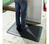 Tappetino ergonomico conduttivo antifatica for postazioni di lavoro in piedi, riduce l'affaticamento e l'elettricità statica(Black+yellow,50x75x3cm)