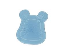 Tappetino esfoliante per piedi da doccia, ventose antiscivolo, esfoliante e detergente per piedi per bagno, tappetino per la pulizia della schiena (aiutante per il bagno pigro) (blu)