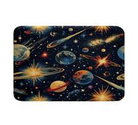 Tappetino Esterno Universe Starry Outer Space Planets Nebula Galaxy Mysterious Navy Zerbino Per Esterni Stampata Lavabile Tappeto Per Ingresso Posteriori 40X60Cm