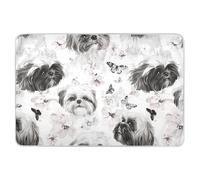 Tappetino estetico per pannolini con cani Shih Tzu bianchi, extra large, riutilizzabili, impermeabili, lavabili, per neonati e ragazze, 132,1 cm di lunghezza x 86,4 cm di larghezza