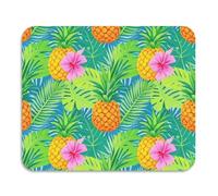 Tappetino estivo per asciugare piatti con foglie di palma verde ananas lavabile assorbente terra diatomacea tappetino decorazione per piano di lavoro della cucina 60 x 50 cm
