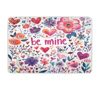 Tappetino extra large riutilizzabile per imparare a usare il vasino, altamente assorbente, per il cambio del pannolino, delicato sulla pelle, per bambini, 132 x 86,4 cm, San Valentino, fiori, cuore,