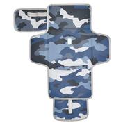 Tappetino fasciatoio riutilizzabile blu e bianco mimetico con tasca in tessuto fasciatoio fasciatoio da viaggio per ragazze e ragazzi cambiador de pa?ales para Bebes