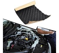 Tappetino fonoassorbente per auto, 2 cm, in schiuma, per smorzamento acustico e isolamento acustico, riduce il rumore di motore, strada e pneumatici nei veicoli (50 x 80 cm)