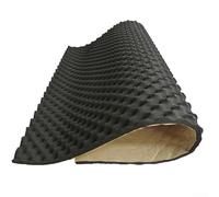 Tappetino fonoassorbente per auto, spessore 2 cm, 80 x 50 cm, in schiuma isolante acustica, riduce il vento e il rumore del motore, fai da te per gli appassionati di audio dell'auto (50 x 80 cm)