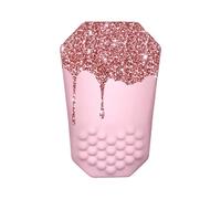 Tappetino for mouse ergonomico con supporto for polso e design massaggiante, con base in memory foam e PU antiscivolo.(Pink1)