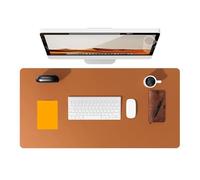 Tappetino for mouse grande, tappetino da scrivania, protezione for in pelle, assorbente in PU antiscivolo, for laptop Tappetino da Scrivoria Pelle(Color 1,90x43 cm)