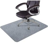 Tappetino for sedia da ufficio Tappeto for protezione del pavimento antiscivolo impermeabile for piedi in PVC autoadesivo senza colla Per Parquet(Light grey,90x140cm)