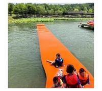 Tappetino galleggiante extra lungo per laghi, resistente agli strappi, resistente alle intemperie, resistente ai raggi UV, supporta 1-7 persone per yoga acquatico e nuoto