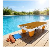 Tappetino galleggiante gonfiabile antiscivolo con superficie resistente per barche, piscine e spiagge