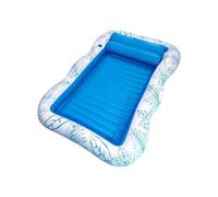 Tappetino Galleggiante In Piscina Gonfiabile - Amamock Galleggiante Piscina | Gonfiare Il Materasso Ad Aria Da Nuoto | Raft Da Bagno Portatile Con Portabicchieri | Materasso Ad Aria Per Abbronzatura,