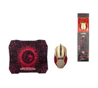 Tappetino Gaming 28x24 Cm + Mouse Per Con Cavo 2400dpi KIT- Marvo M416-2